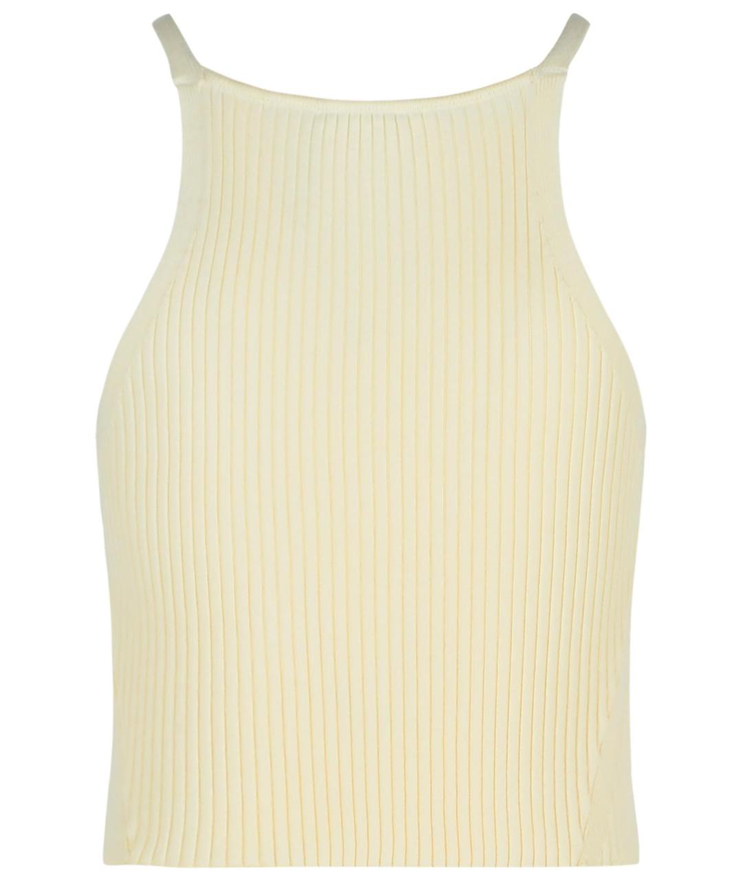 COURREGES Белая вискозная майка, фото 3