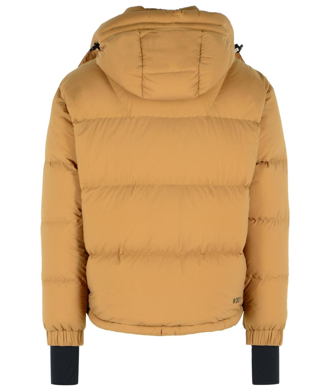 MONCLER GRENOBLE Коричневый полиамидовый пуховик, фото 3