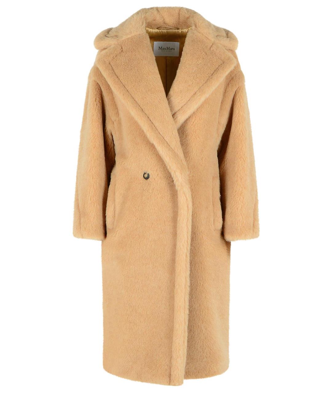 MAX MARA Бежевое шерстяное пальто, фото 1