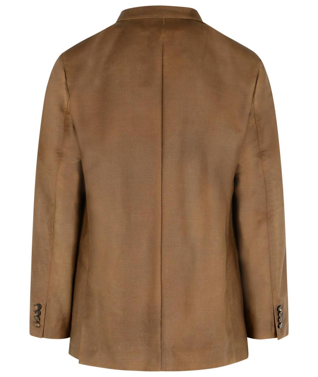 MAISON MARGIELA Коричневый шерстяной пиджак, фото 3