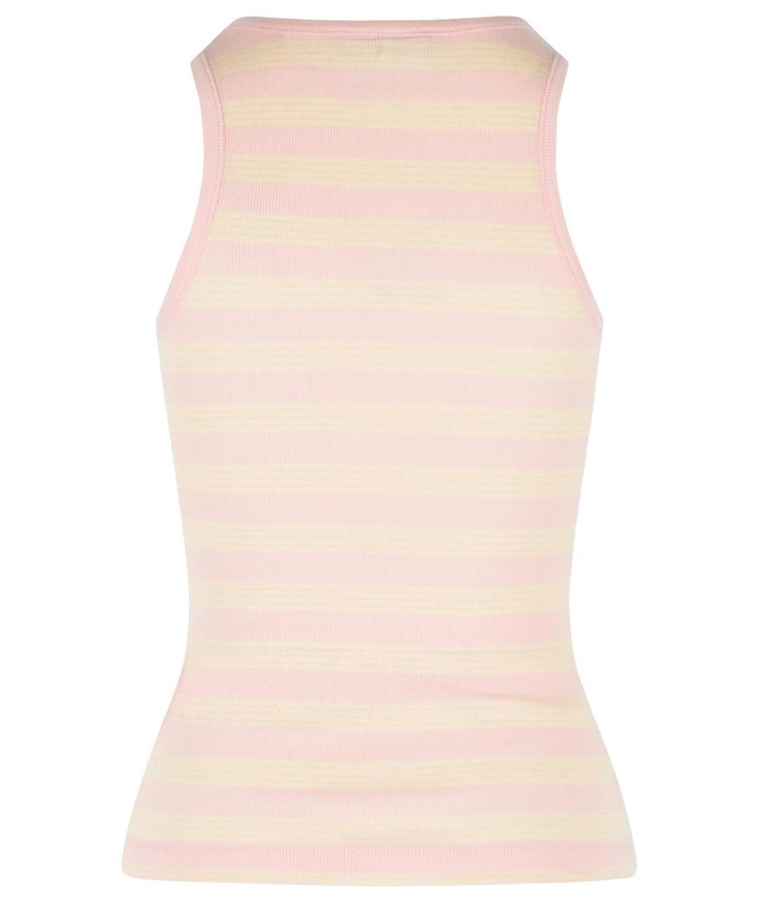 GANNI Розовая хлопковая блузы, фото 3