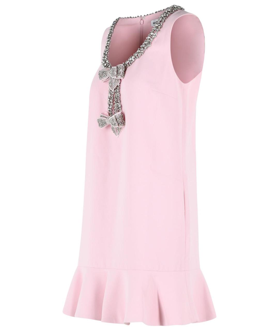 SELF-PORTRAIT Розовое полиэстеровое коктейльное платье, фото 2