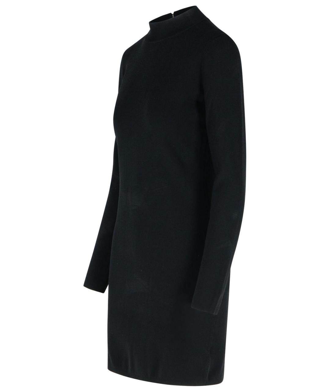 MICHAEL MICHAEL KORS Черное шерстяное повседневное платье, фото 2