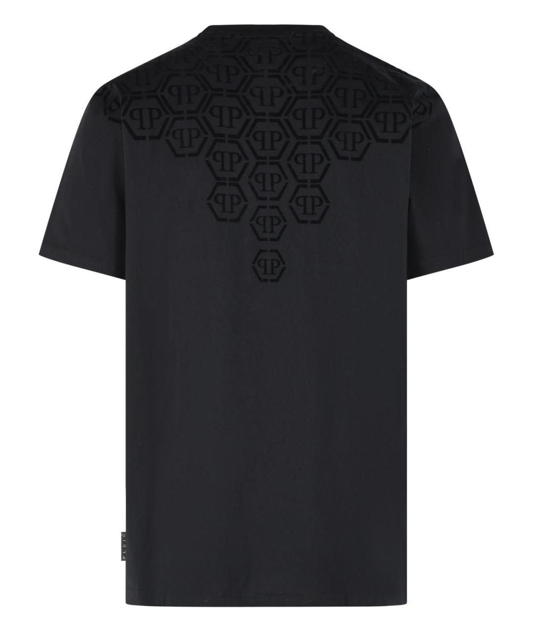 PHILIPP PLEIN Черная хлопковая футболка, фото 3