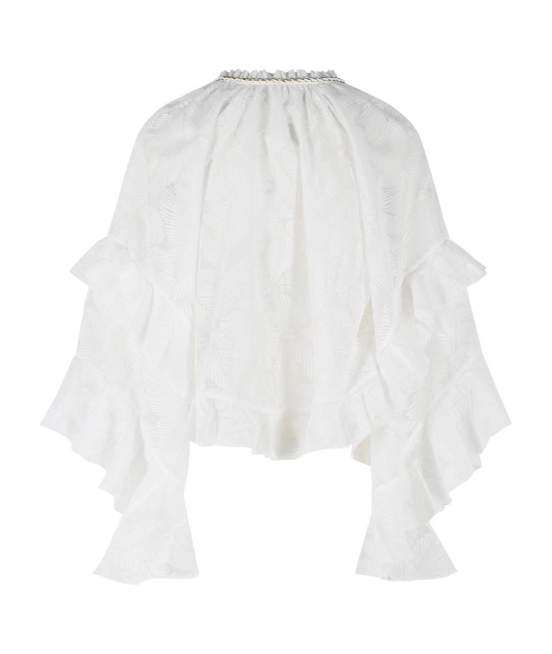 ZIMMERMANN Белая хлопковая блузы, фото 3
