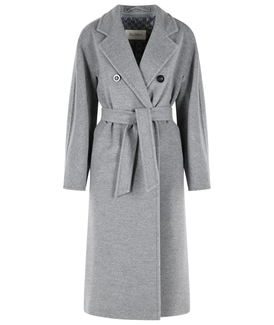 MAX MARA Серое шерстяное пальто, фото 1