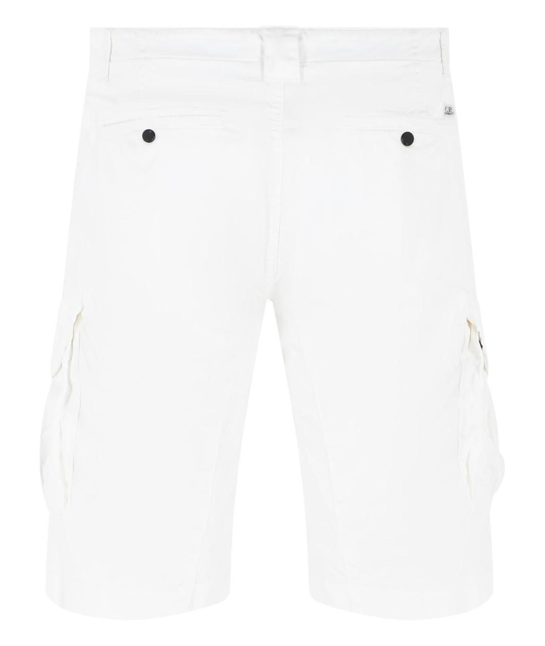 CP COMPANY Белые хлопковые шорты, фото 3