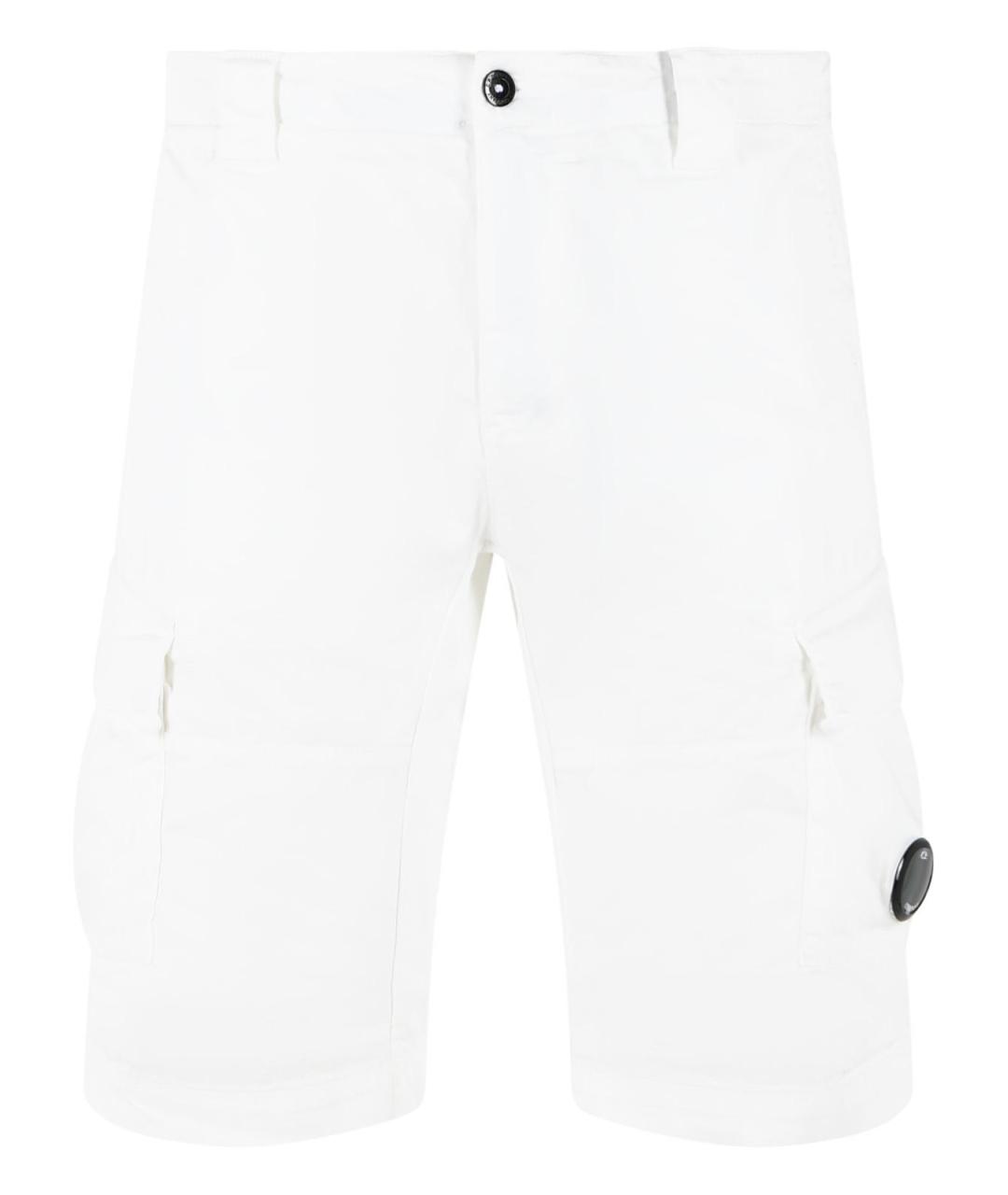 CP COMPANY Белые хлопковые шорты, фото 1