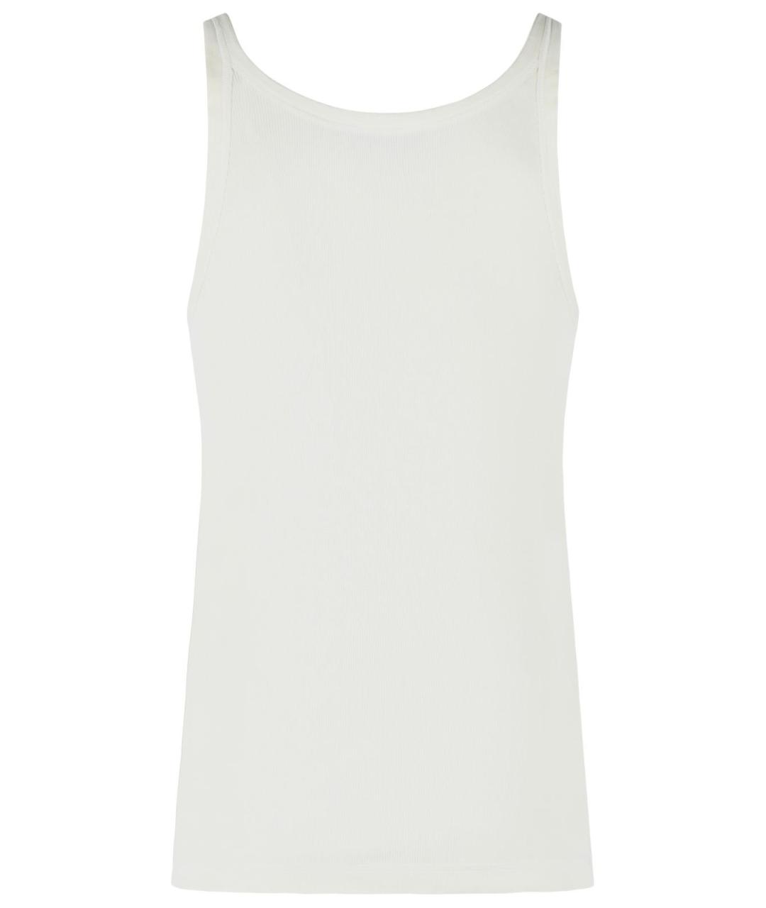 DOLCE&GABBANA Белая хлопковая майка, фото 3