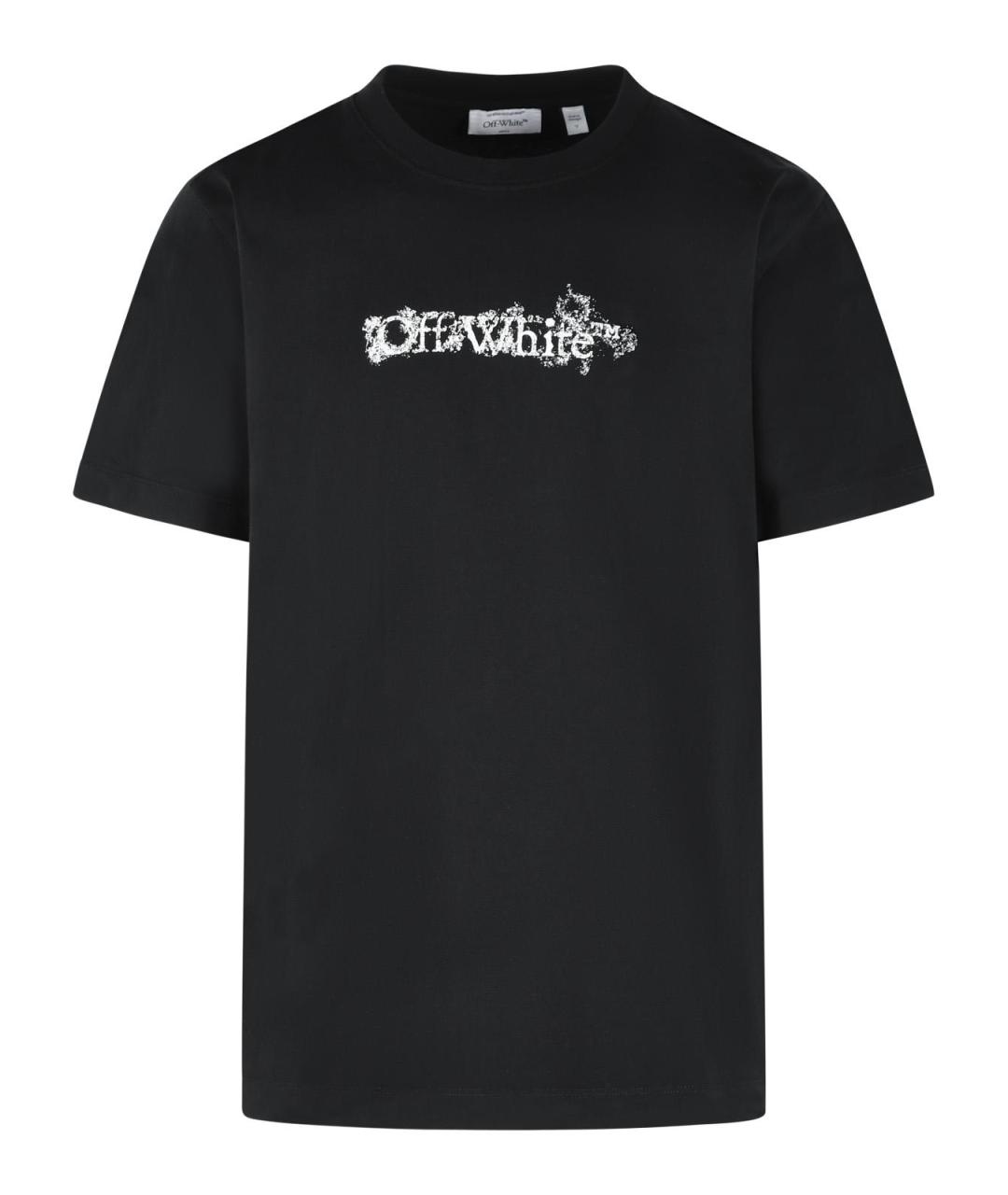 OFF-WHITE Черная хлопковая футболка, фото 1