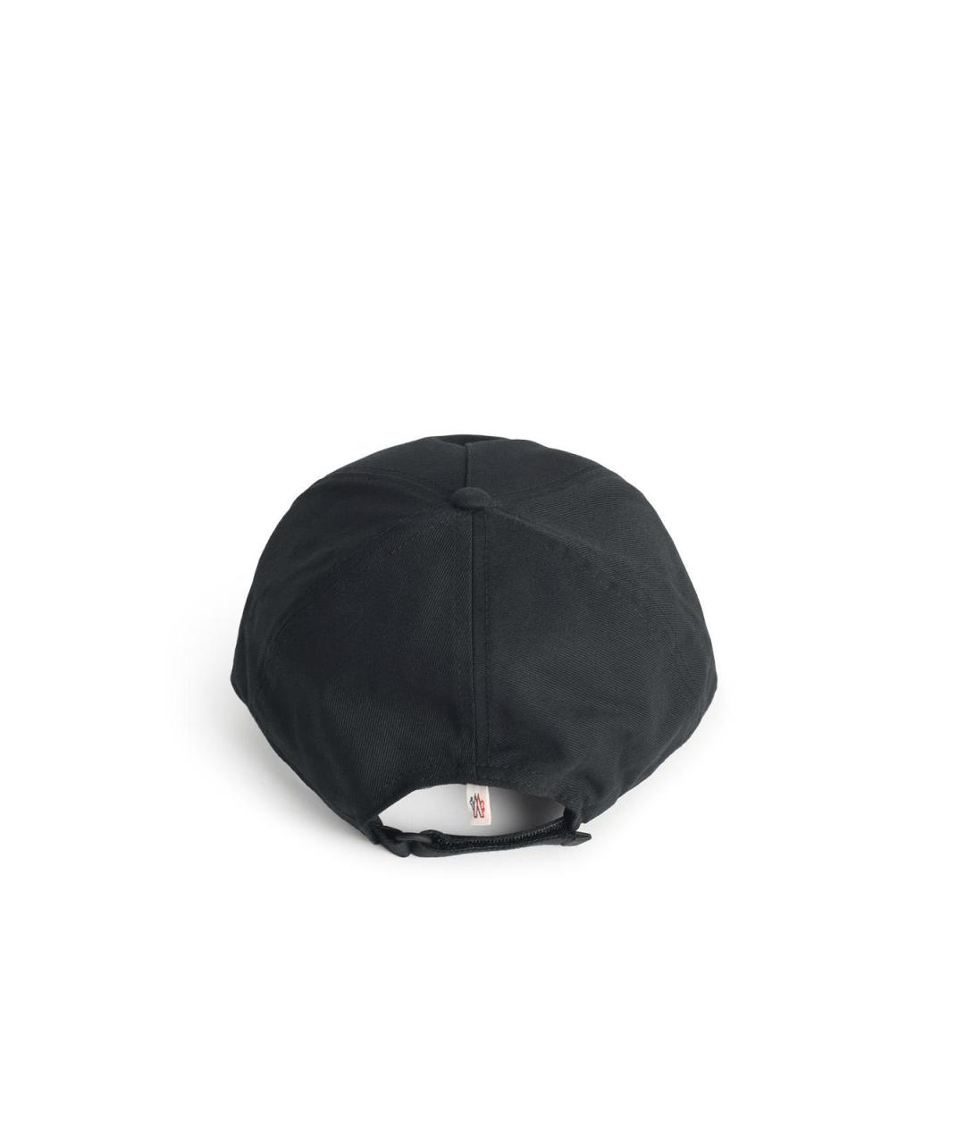 MONCLER GRENOBLE Черная хлопковая кепка/бейсболка, фото 3