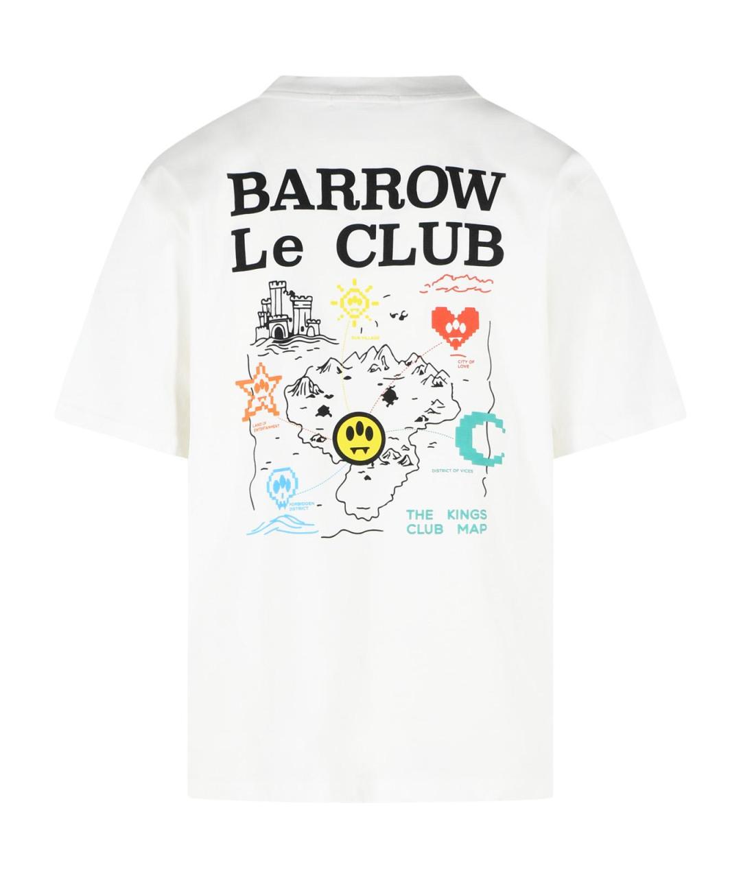 BARROW Белая хлопковая футболка, фото 3
