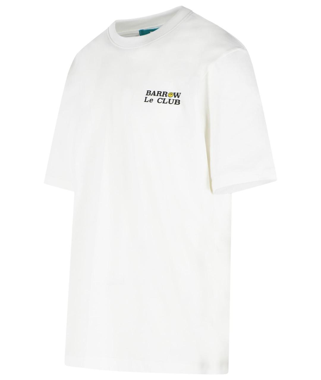 BARROW Белая хлопковая футболка, фото 2