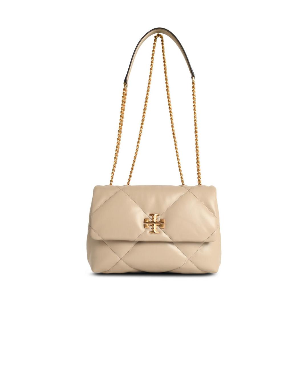 TORY BURCH Бежевая кожаная сумка через плечо, фото 1