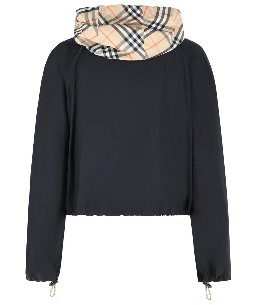 BURBERRY Черная полиамидовая куртка, фото 3