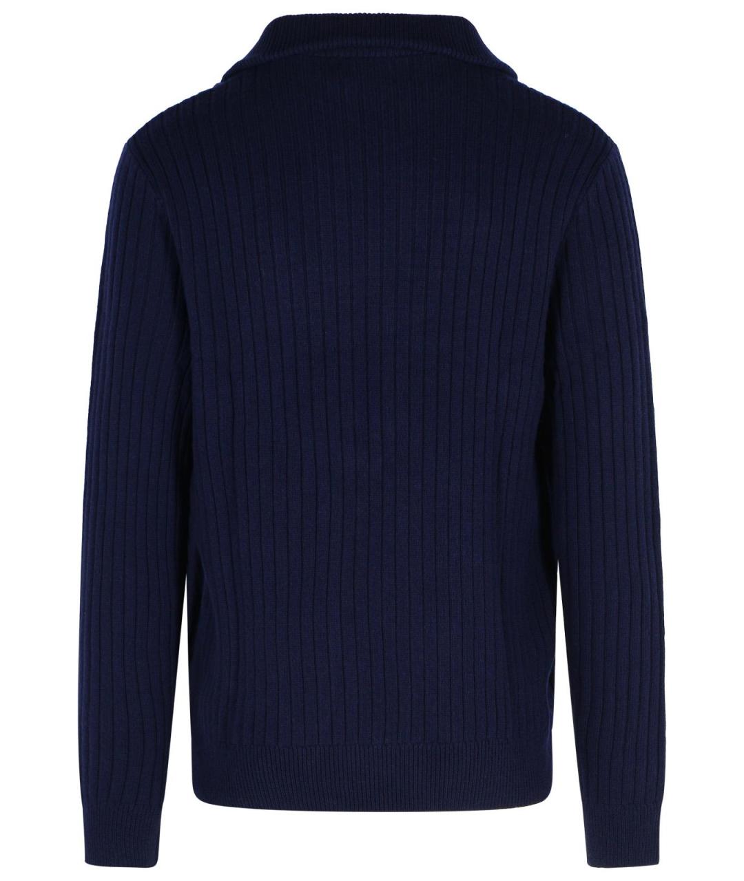 POLO RALPH LAUREN Темно-синий шерстяной джемпер / свитер, фото 3