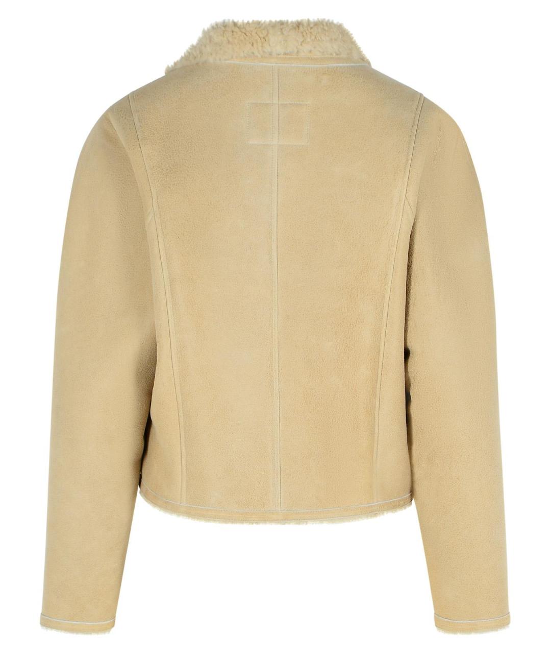 ISABEL MARANT Бежевая кожаная дубленка, фото 3