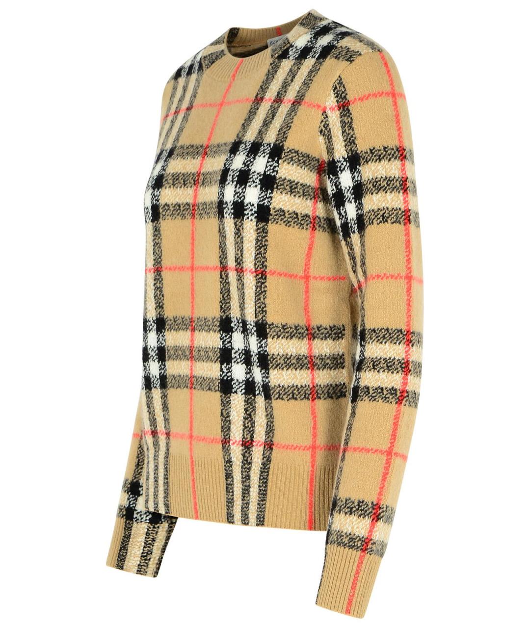 BURBERRY Бежевый кашемировый джемпер / свитер, фото 2