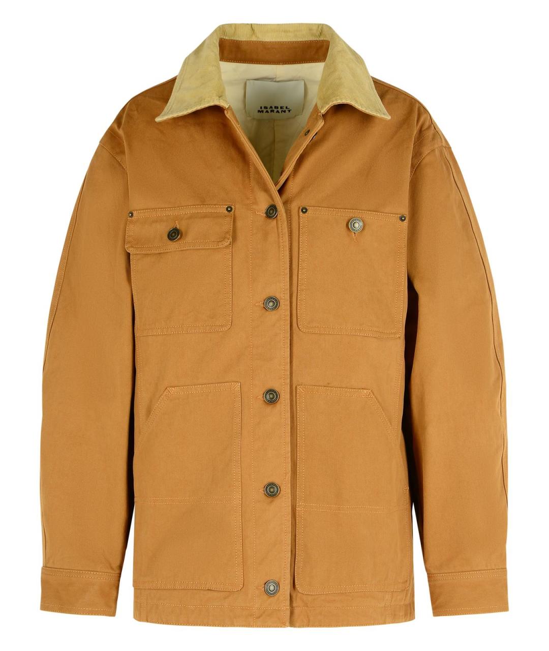 ISABEL MARANT Коричневая хлопковая куртка, фото 1