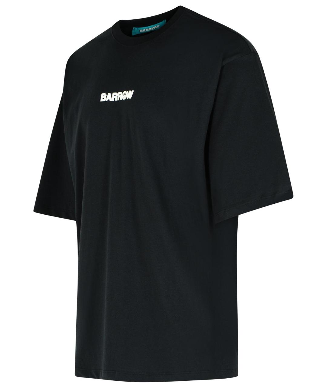 BARROW Черная хлопковая футболка, фото 2