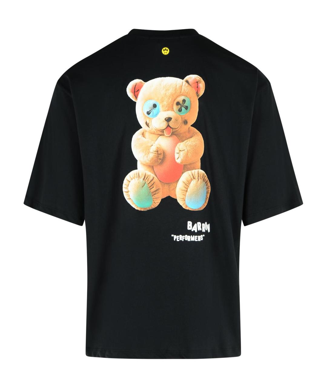 BARROW Черная хлопковая футболка, фото 3