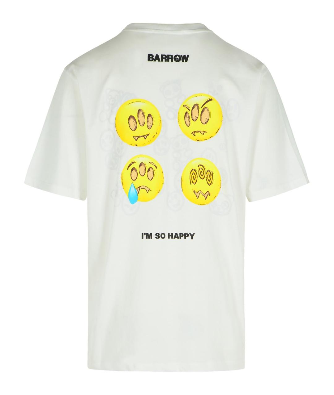 BARROW Белая хлопковая футболка, фото 3
