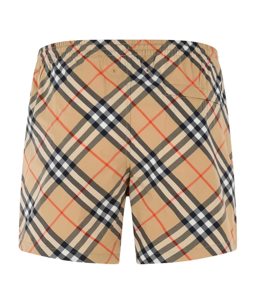 BURBERRY Бежевые полиамидовые плавки, фото 3