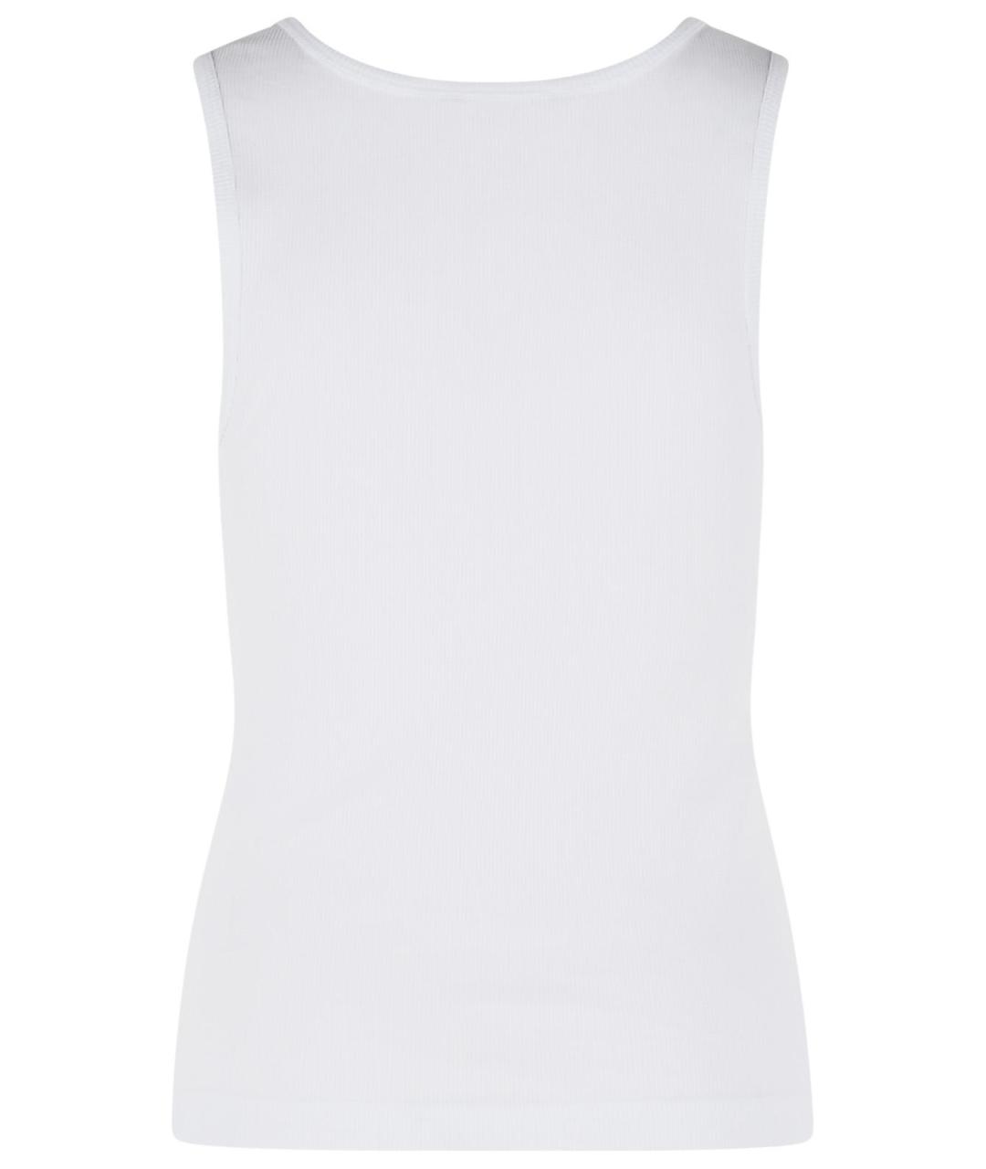 DOLCE&GABBANA Белая хлопковая майка, фото 3