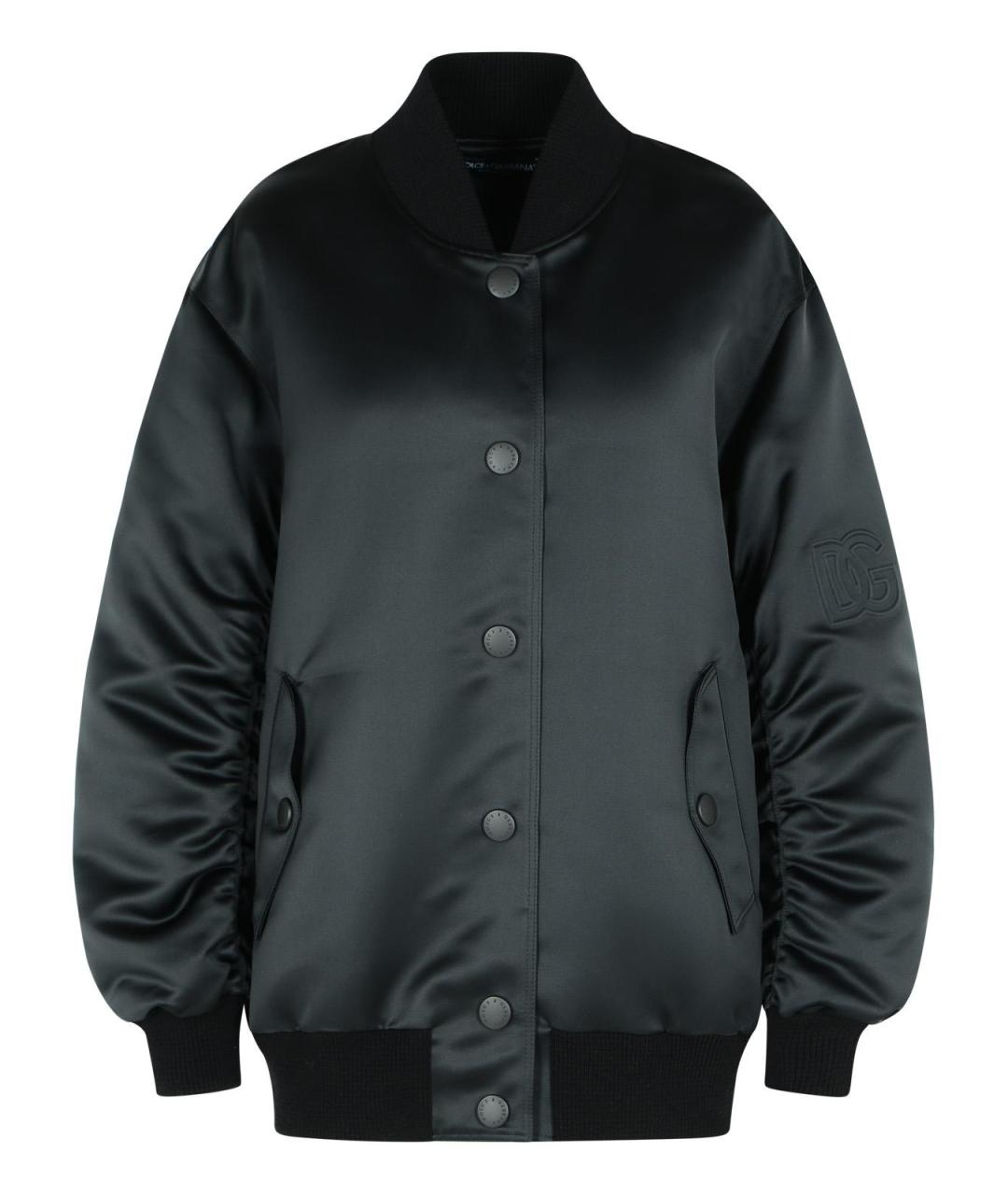 DOLCE&GABBANA Черная полиэстеровая куртка, фото 1