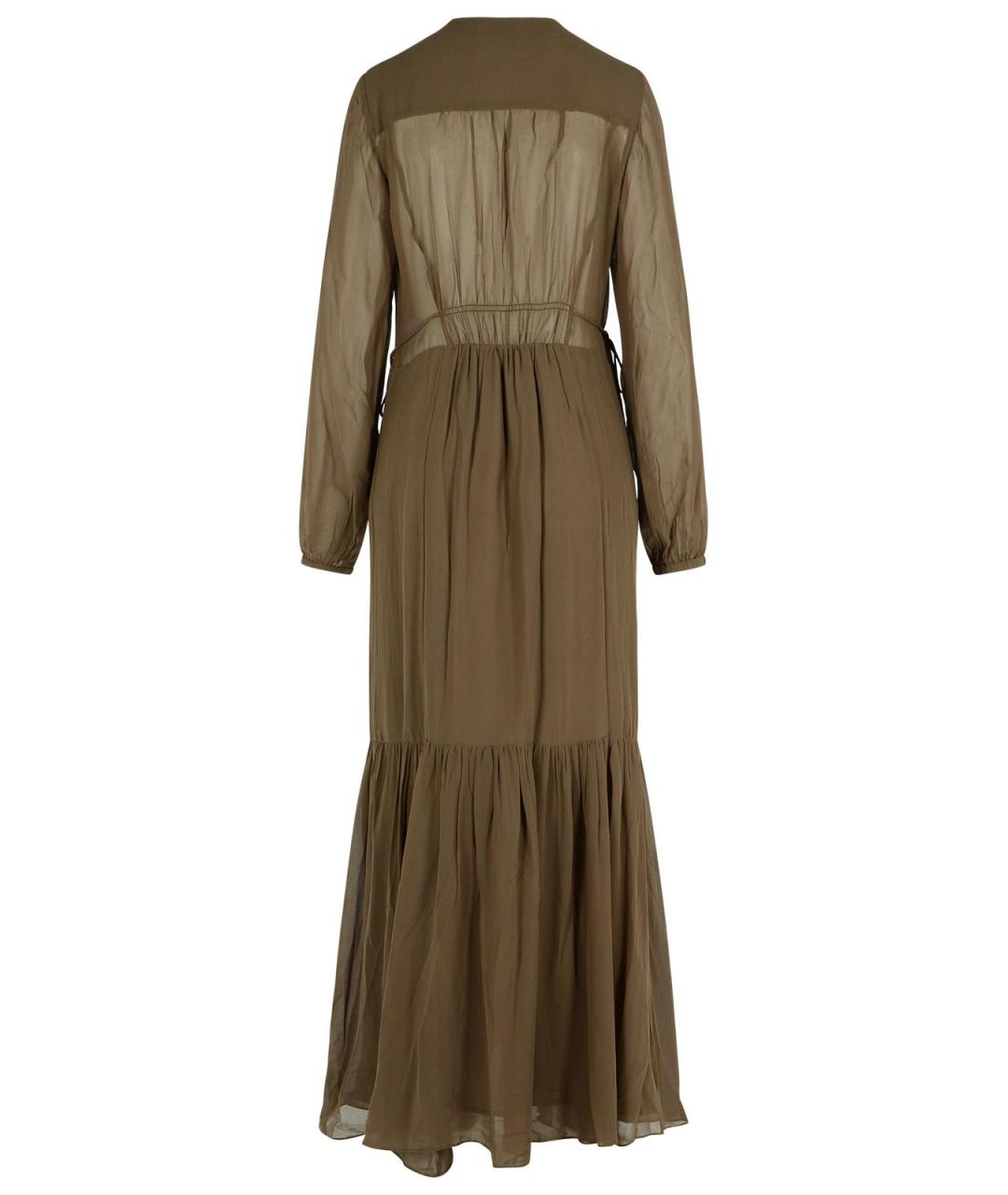 ISABEL MARANT Зеленые вискозное повседневное платье, фото 3