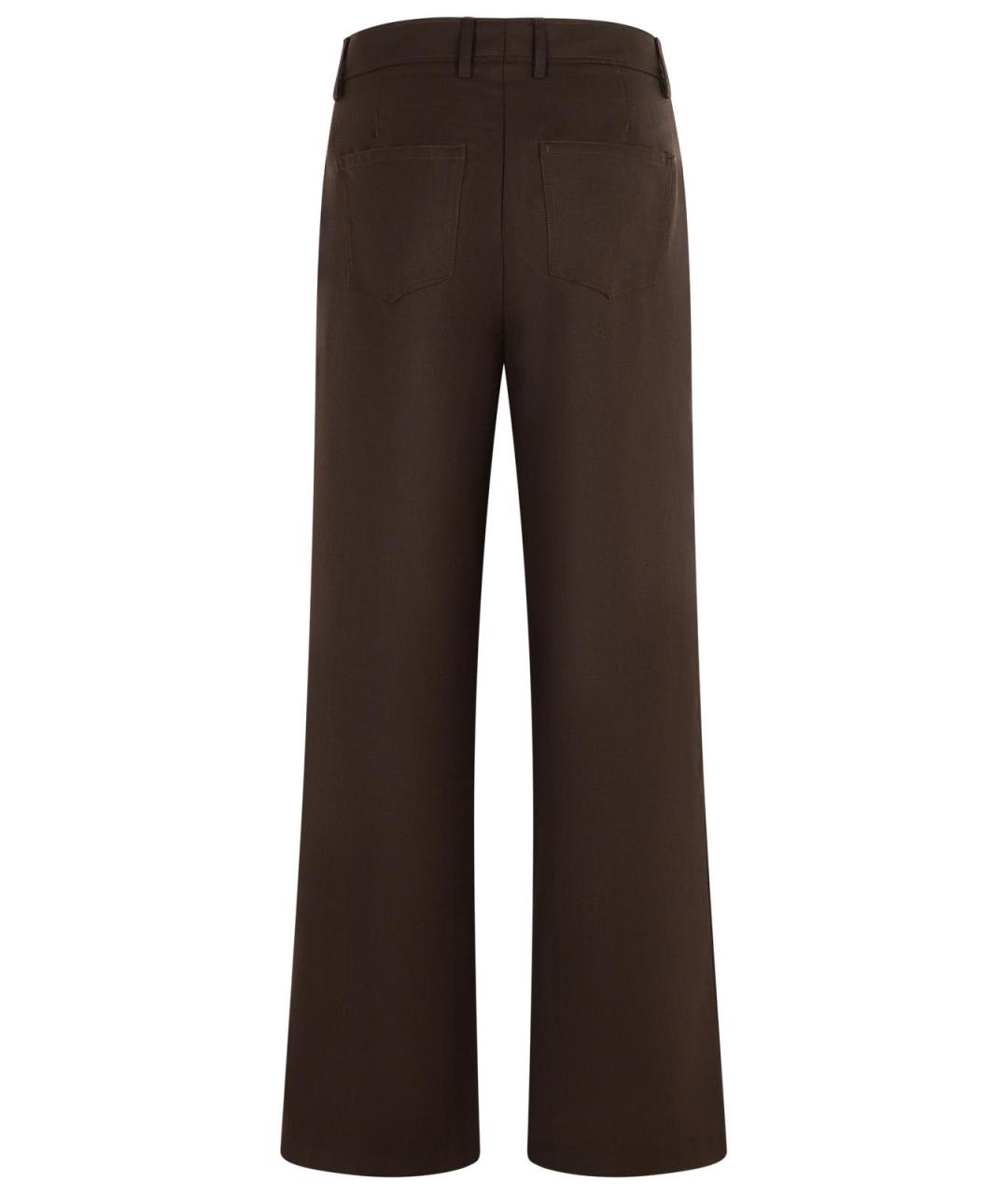 SEFR Коричневые полиэстеровые повседневные брюки, фото 3