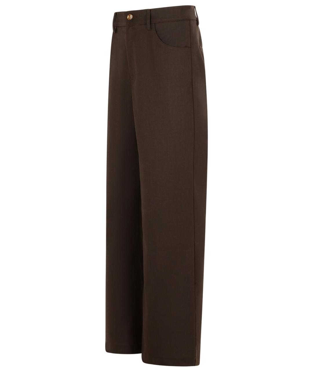 SEFR Коричневые полиэстеровые повседневные брюки, фото 2