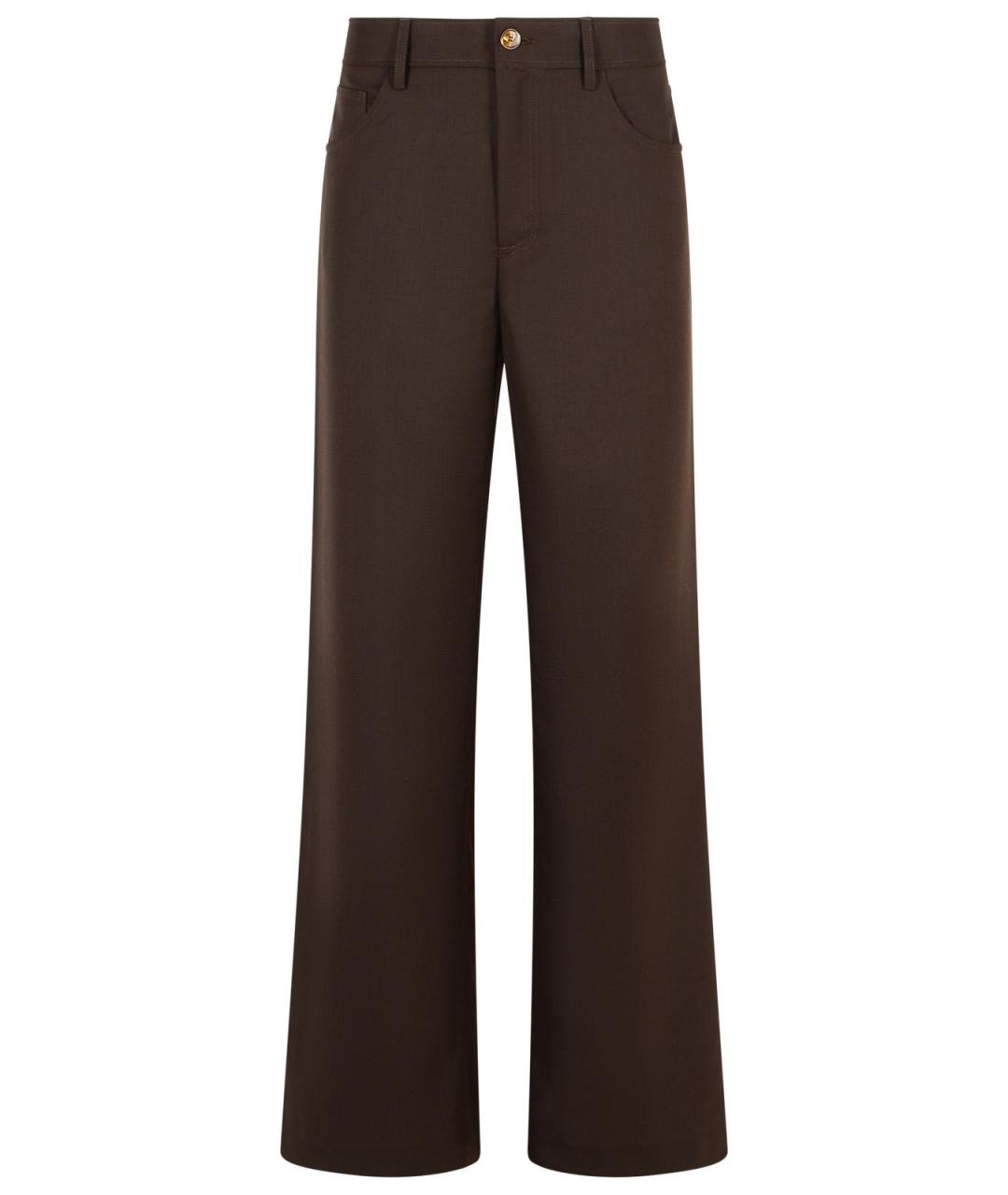 SEFR Коричневые полиэстеровые повседневные брюки, фото 1