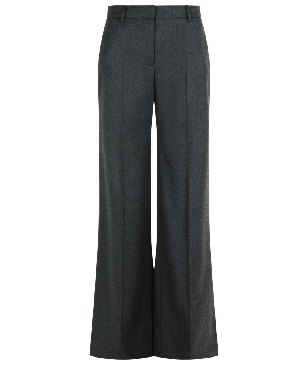 STELLA MCCARTNEY Серые шерстяные прямые брюки, фото 1