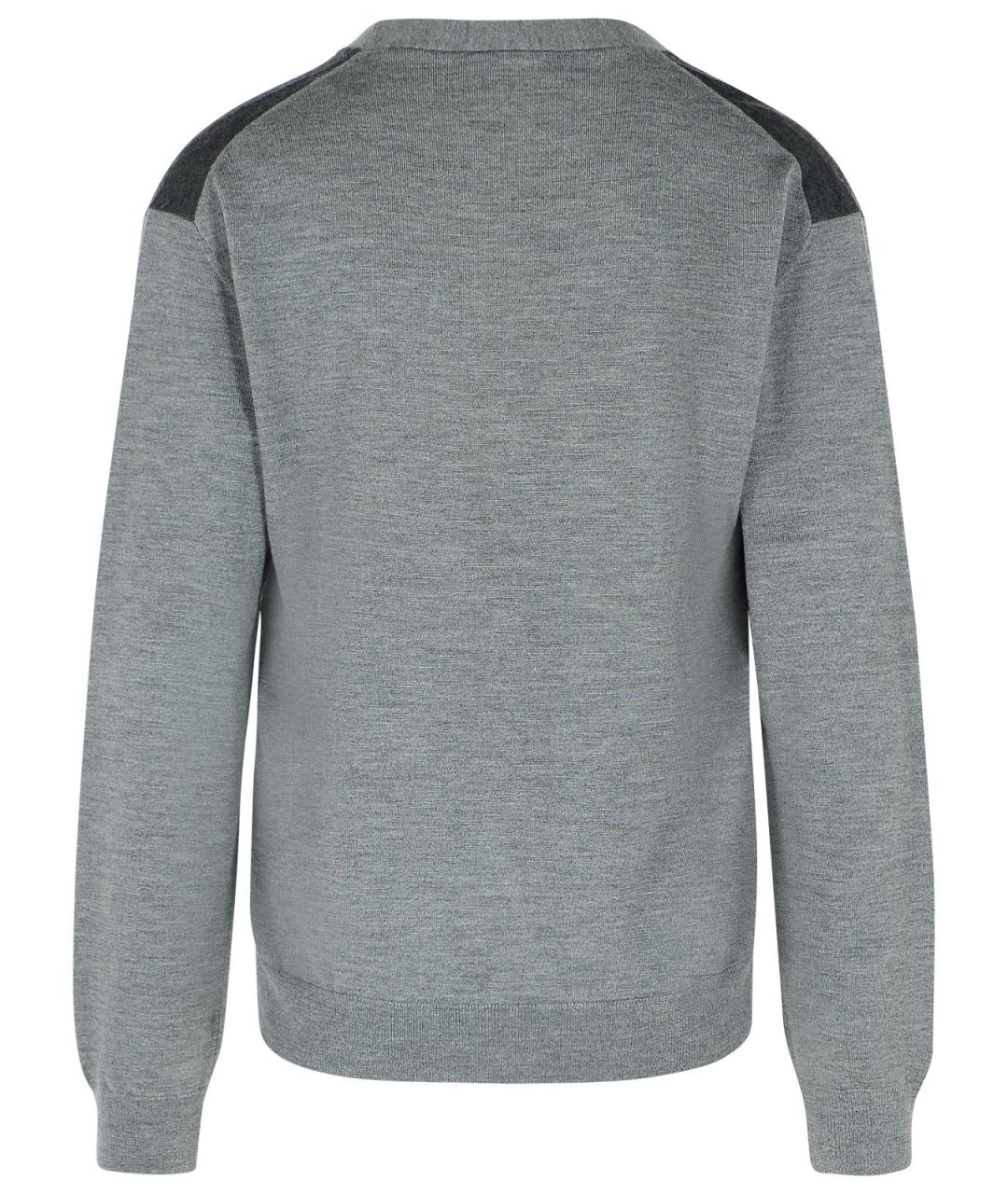 LANVIN Серый шерстяной кардиган, фото 3