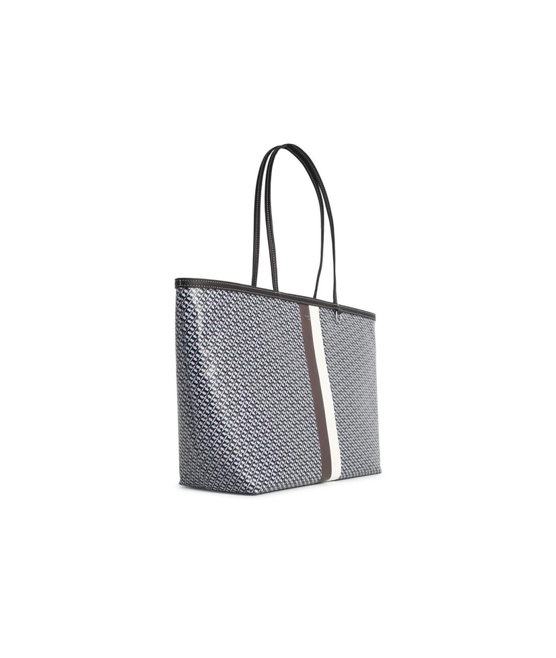 TORY BURCH Синяя хлопковая сумка тоут, фото 2