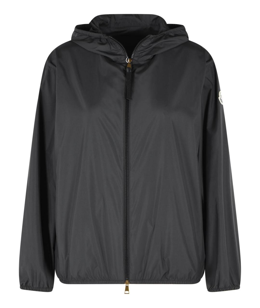 MONCLER Черная полиэстеровая куртка, фото 1