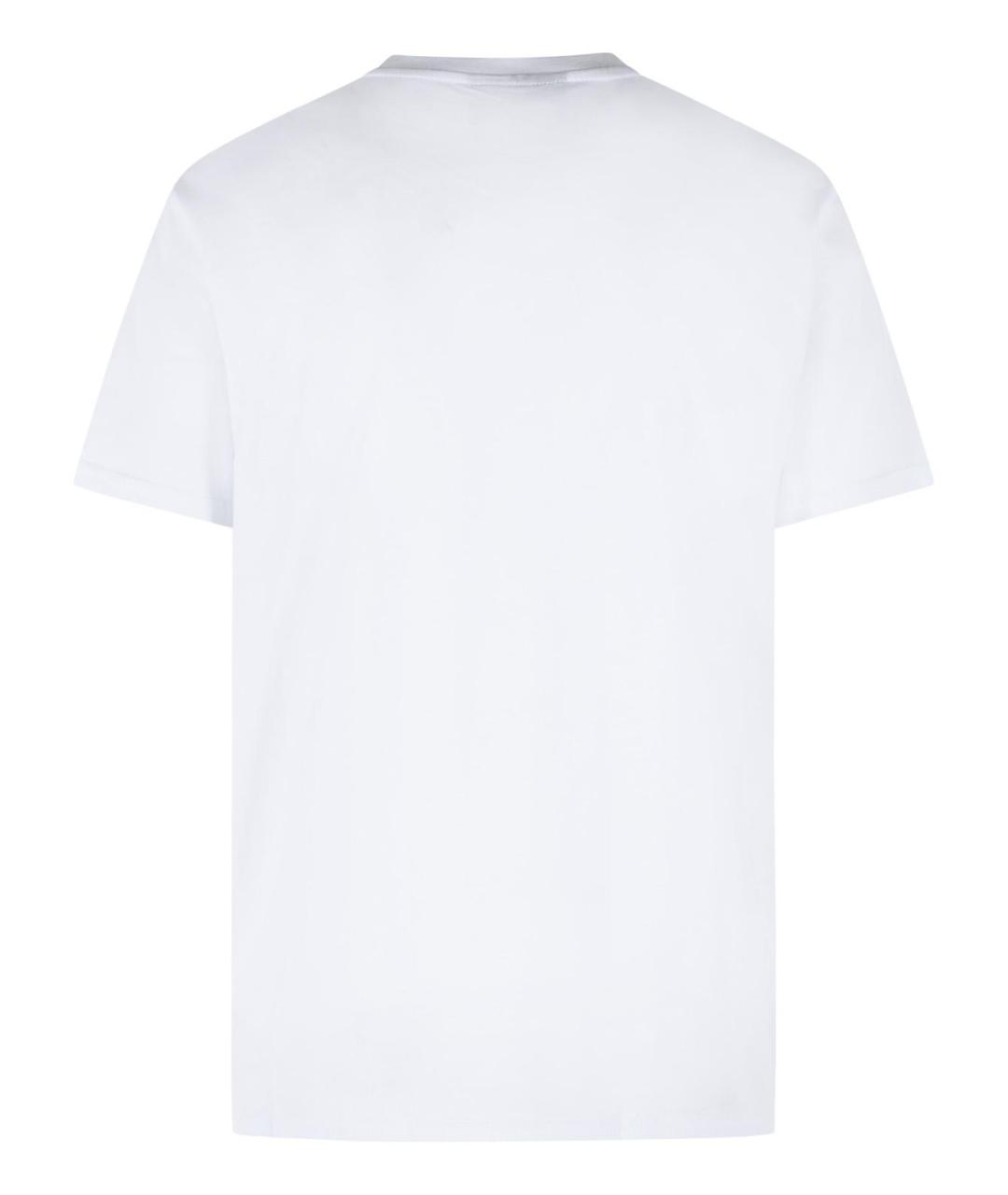 PHILIPP PLEIN Белая хлопковая футболка, фото 3