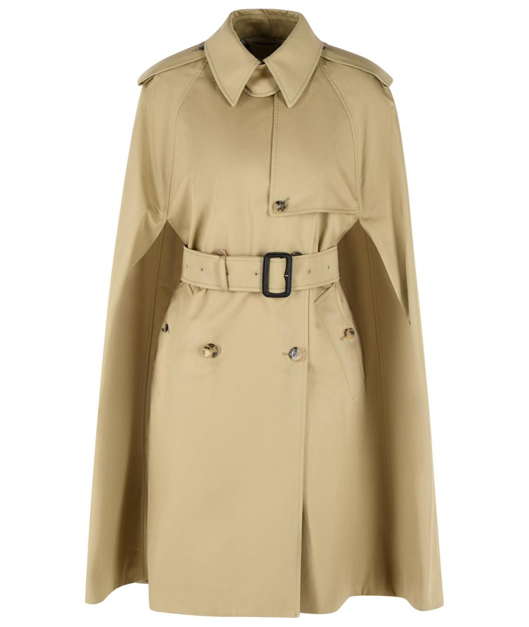 BURBERRY Бежевый хлопковый тренч/плащ, фото 1