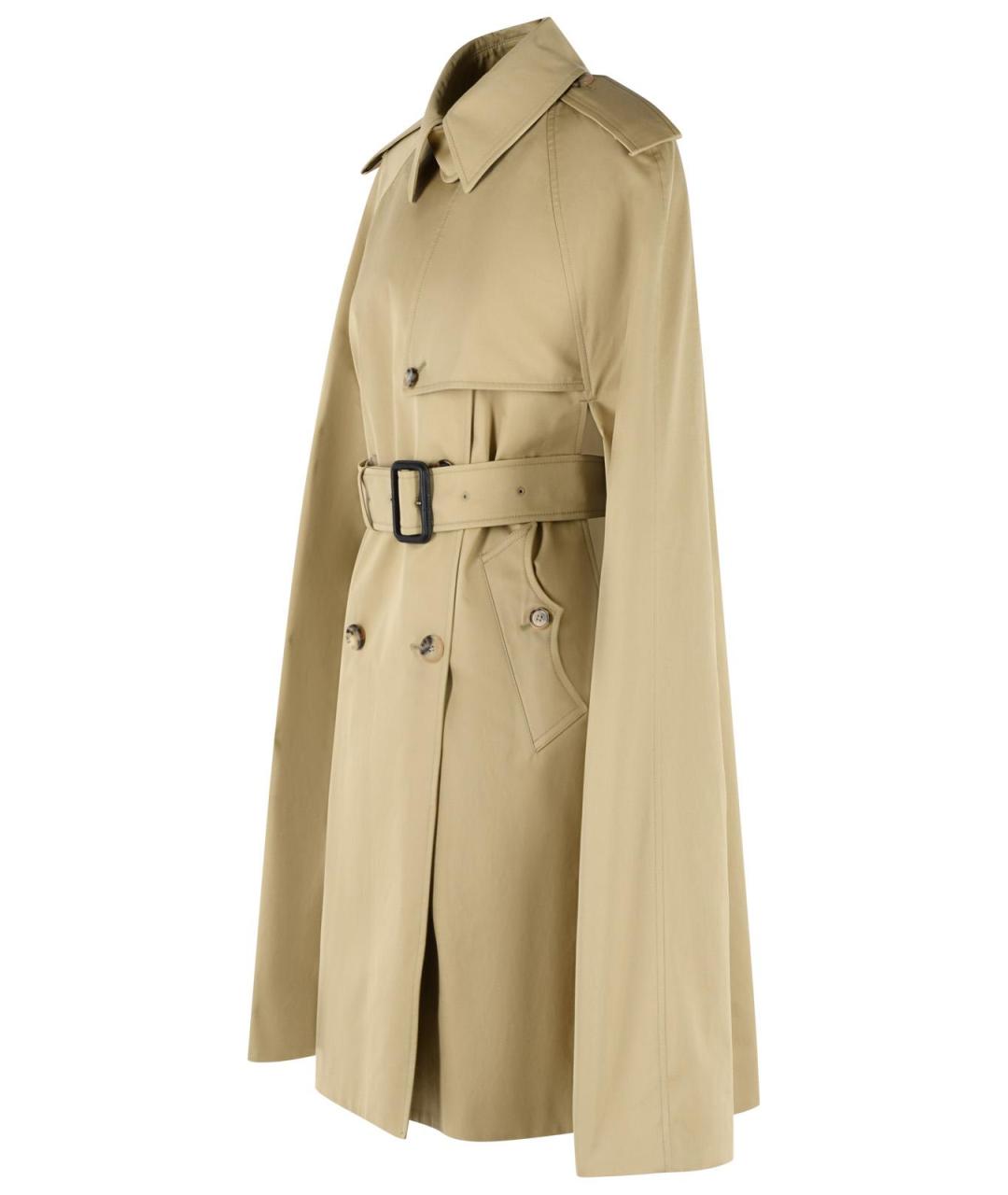 BURBERRY Бежевый хлопковый тренч/плащ, фото 2