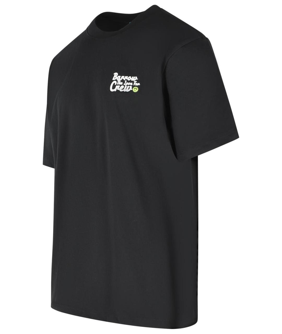 BARROW Черная хлопковая футболка, фото 2