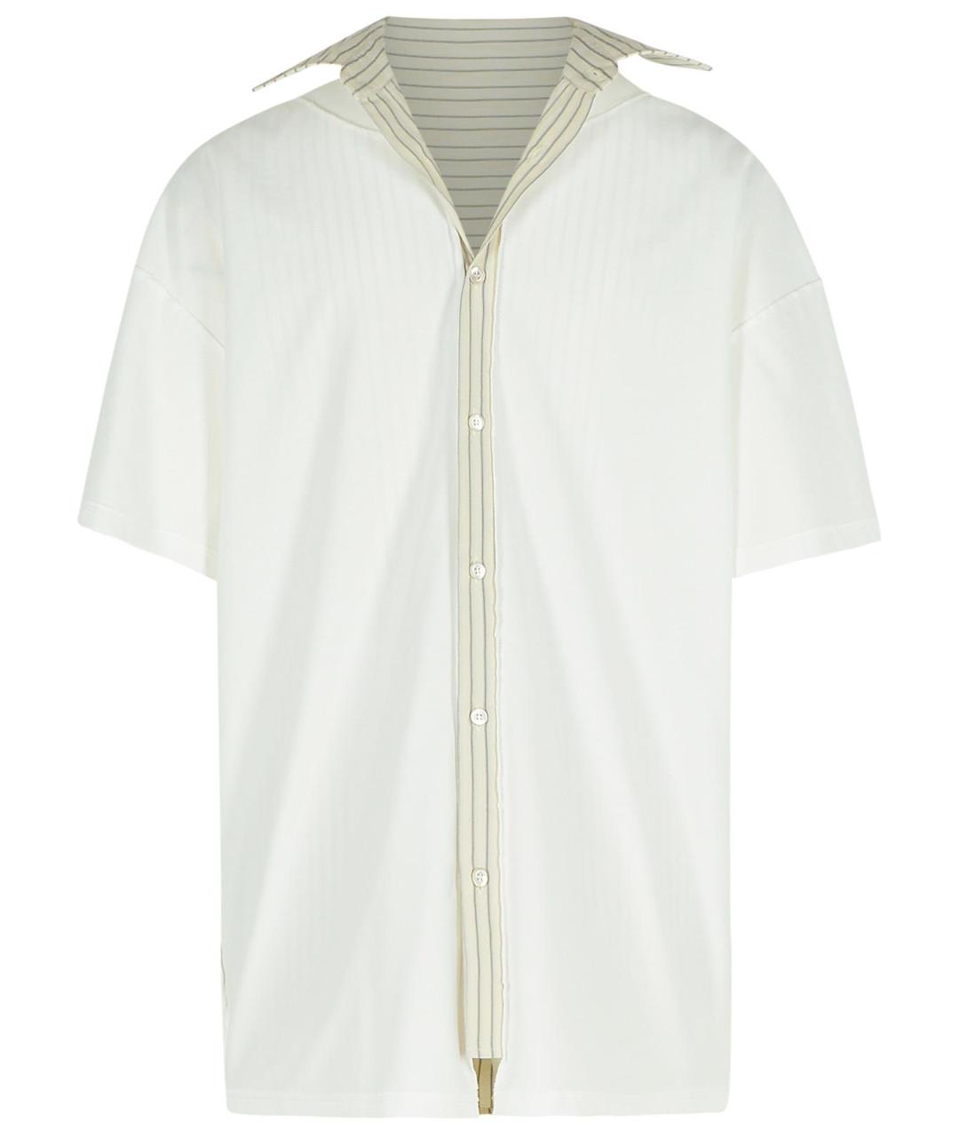 MAISON MARGIELA Белая хлопковая рубашка, фото 3