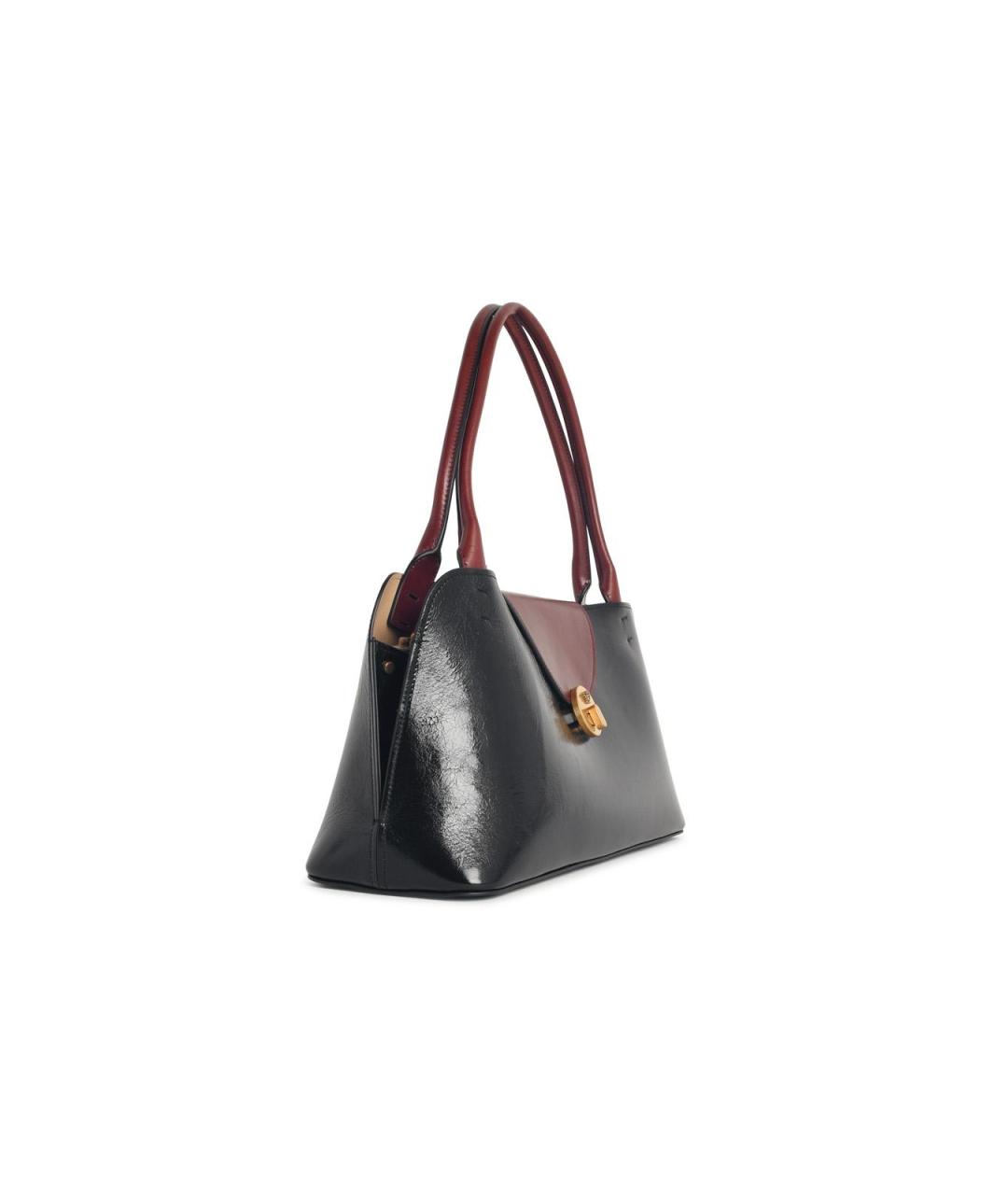 VERSACE Черная кожаная сумка через плечо, фото 2