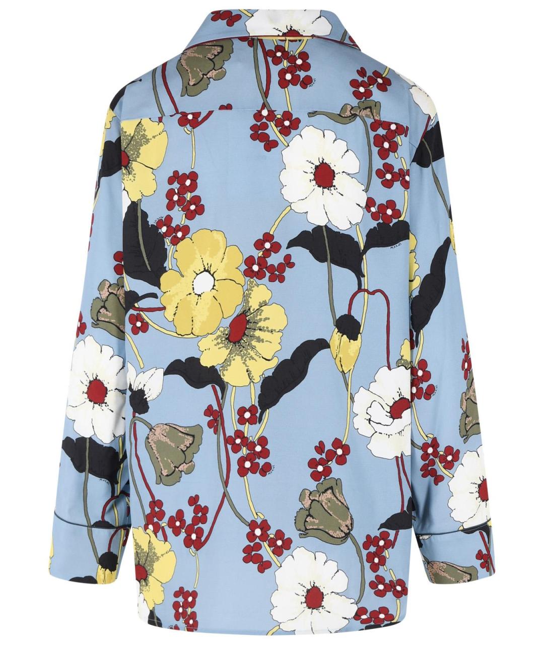 MARNI Голубая вискозная рубашка, фото 3