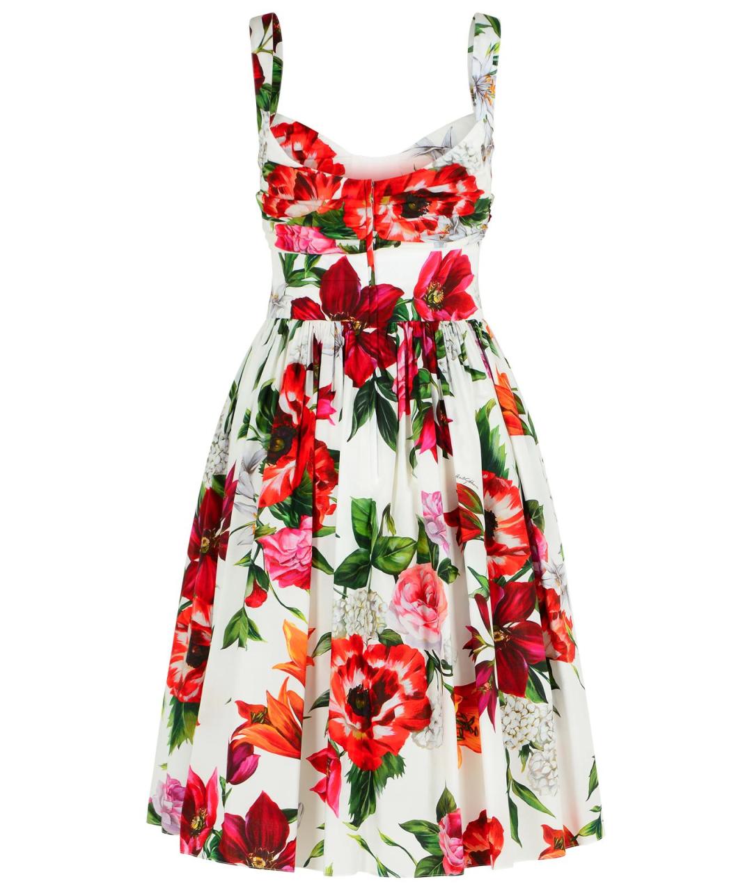 DOLCE&GABBANA Мульти хлопковое повседневное платье, фото 3