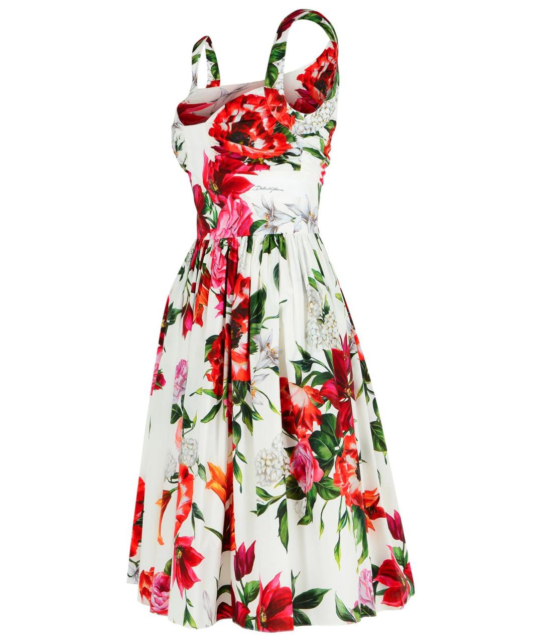 DOLCE&GABBANA Мульти хлопковое повседневное платье, фото 2