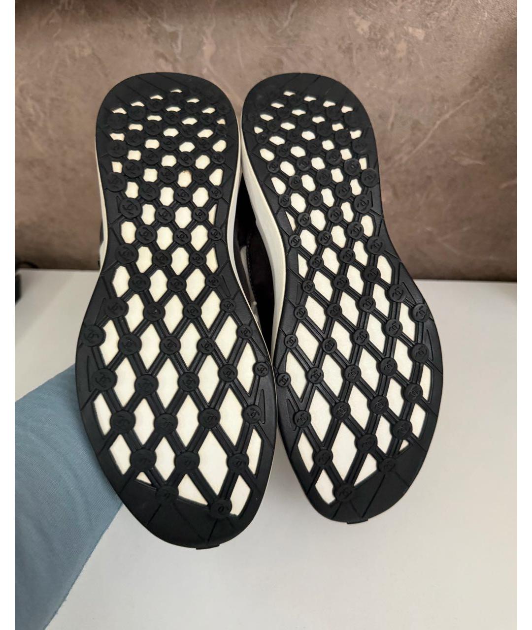 CHANEL Серые замшевые кроссовки, фото 5