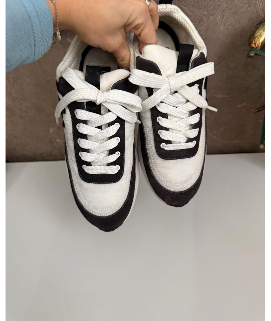 CHANEL Серые замшевые кроссовки, фото 2