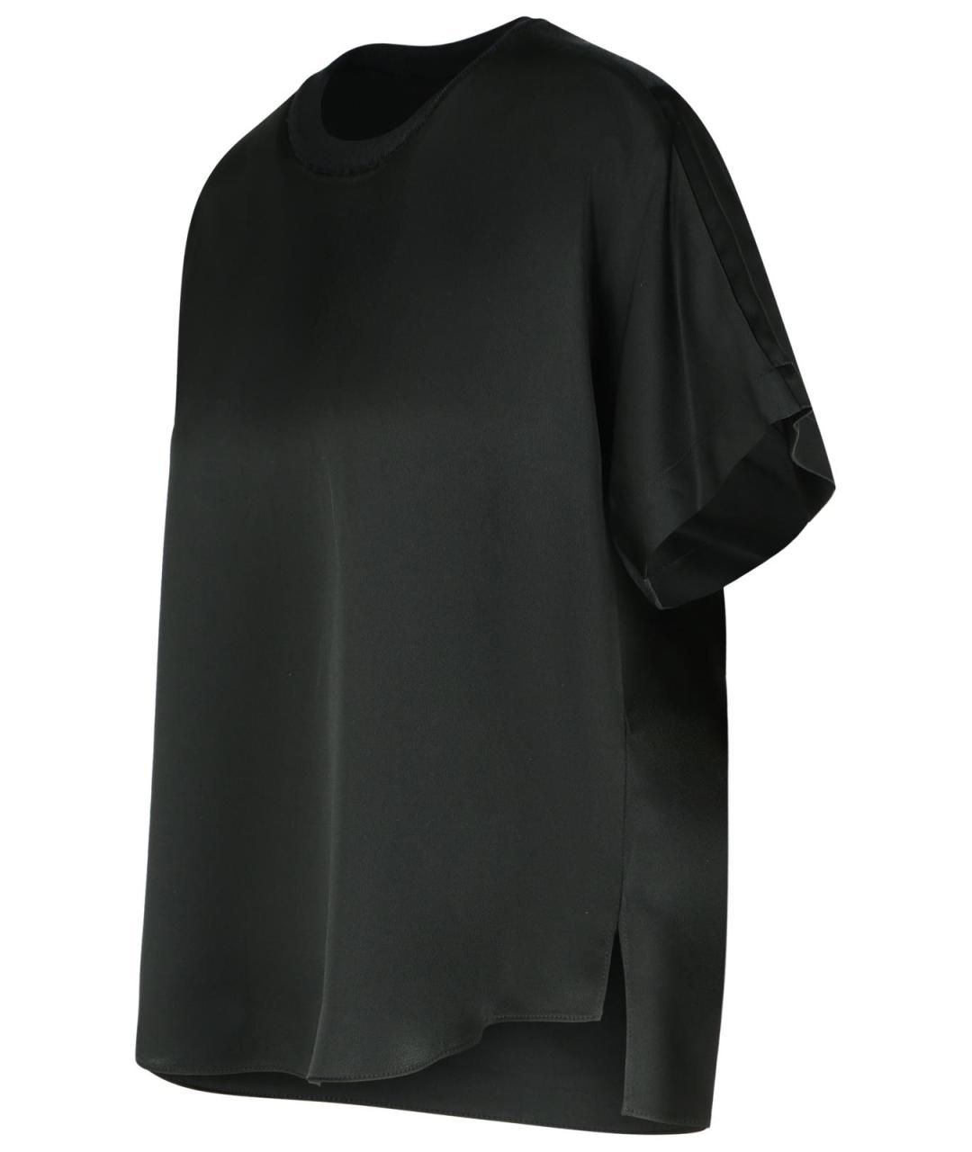 SIMKHAI Черная ацетатная блузы, фото 2