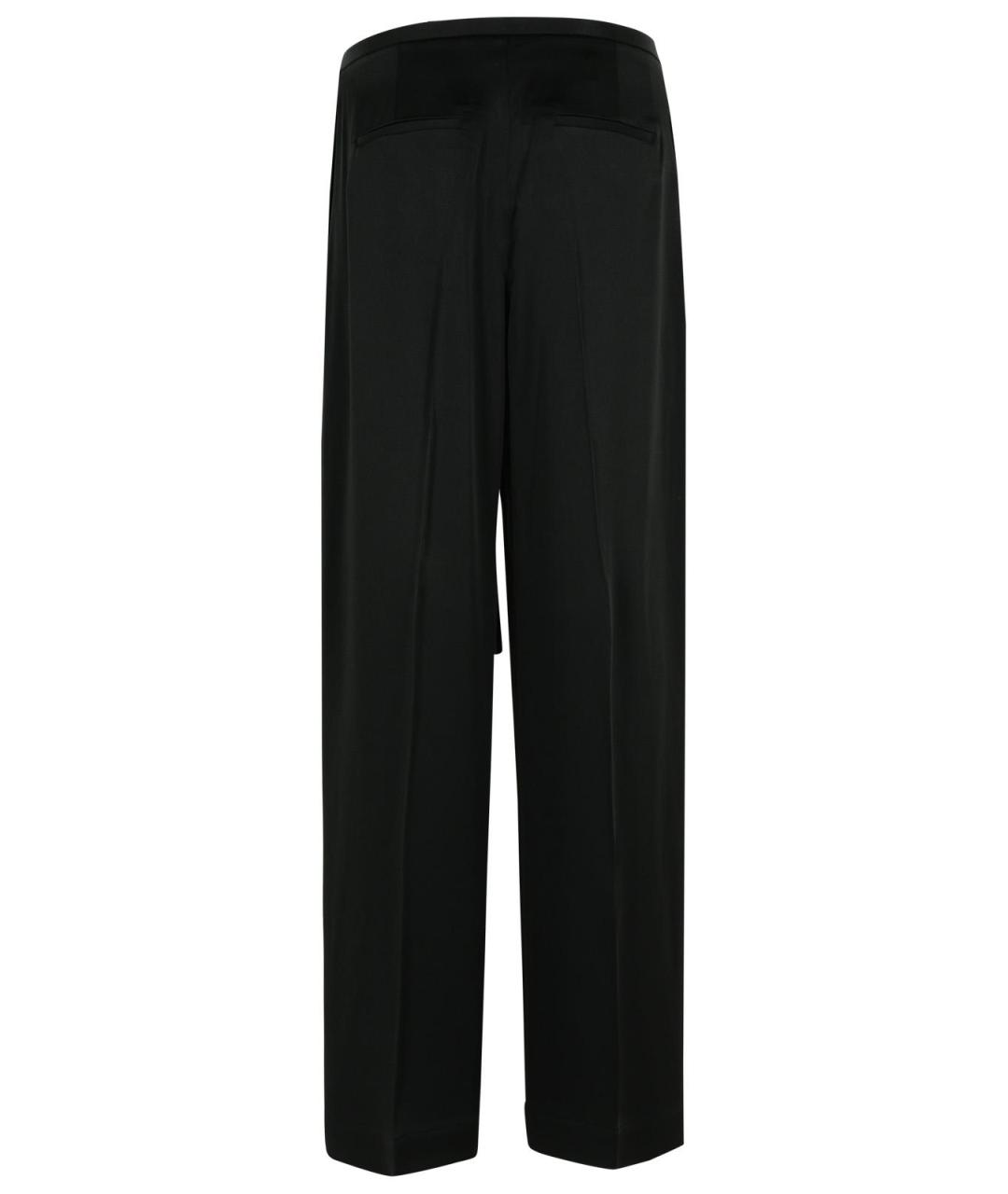 ROHE Черные ацетатные прямые брюки, фото 3